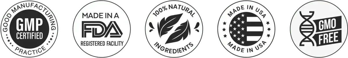 SugarClear quality and product certification badges